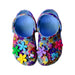 A Multicolour Sandals from Crocs in size 4T for girl. (Back View)