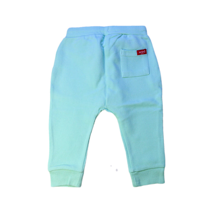 A Green Sweatpants from Seed in size 12-18M for boy. (Back View)