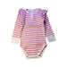 A Pink Long Sleeve Bodysuits from Snuggle Hunny in size 2T for girl. (Front View)