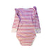 A Pink Long Sleeve Bodysuits from Snuggle Hunny in size 2T for girl. (Back View)