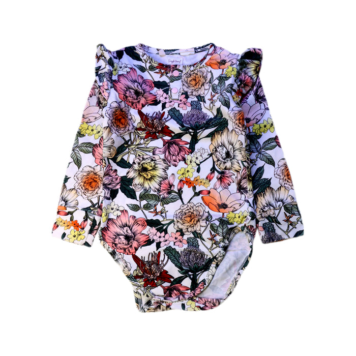A Multicolour Long Sleeve Bodysuits from Snuggle Hunny in size 2T for girl. (Front View)