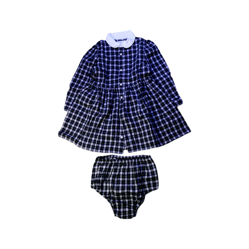 A Navy Dress Sets from Ralph Lauren in size 2T for girl. (Front View)