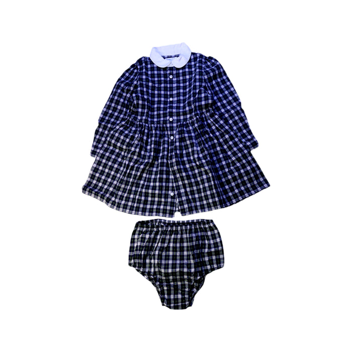A Navy Dress Sets from Ralph Lauren in size 2T for girl. (Front View)