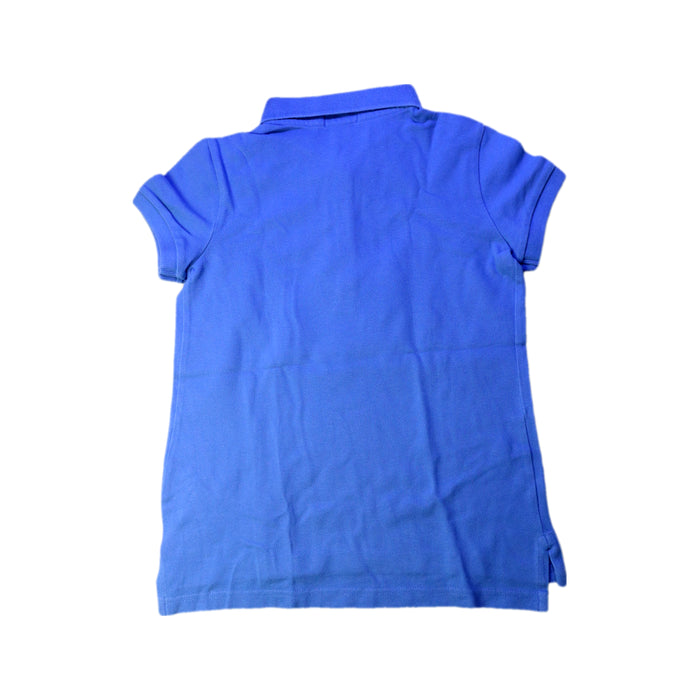 A Blue Short Sleeve Polos from Polo Ralph Lauren in size 8Y for girl. (Back View)