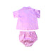 A Pink Shorts Sets from Peter Alexander in size 6-12M for girl. (Back View)