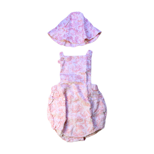A Pink Sleeveless Rompers from Ralph Lauren in size 2T for girl. (Front View)