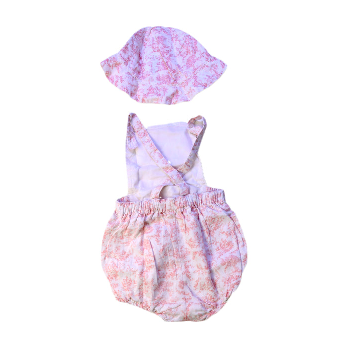 A Pink Sleeveless Rompers from Ralph Lauren in size 2T for girl. (Back View)
