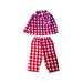 A Red Pyjama Sets from The Little White Company in size 12-18M for boy. (Front View)