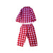 A Red Pyjama Sets from The Little White Company in size 12-18M for boy. (Back View)