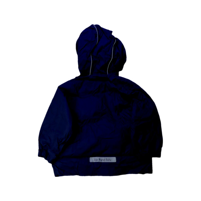 A Navy Rain Jackets from Jojo Maman Bébé in size 4T for boy. (Back View)