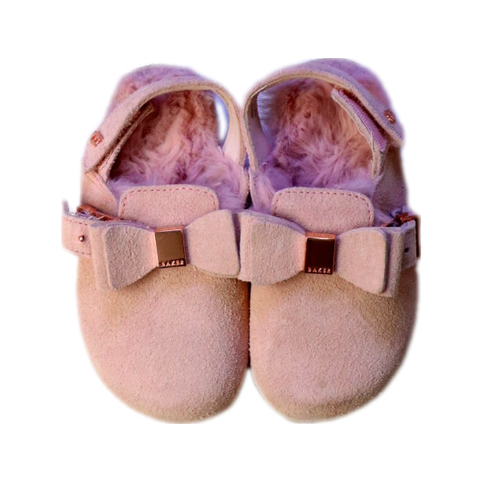 A Pink Slippers from Baker by Ted Baker in size 18-24M for girl. (Back View)