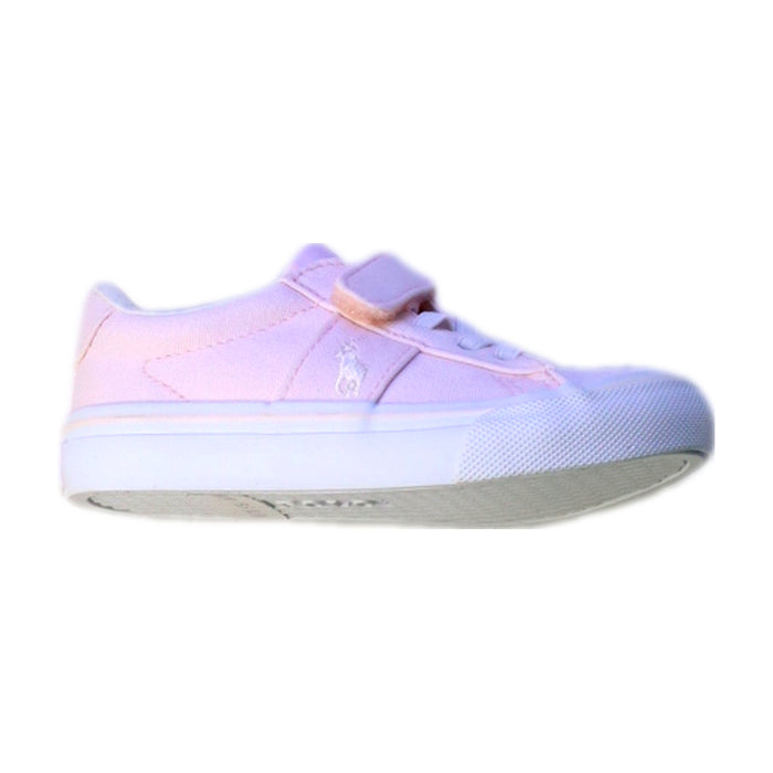 A Pink Sneakers from Polo Ralph Lauren in size 18-24M for girl. (Front View)