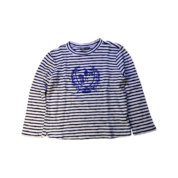 A Navy Long Sleeve Shirts from Bonpoint in size 6T for boy. (Front View)