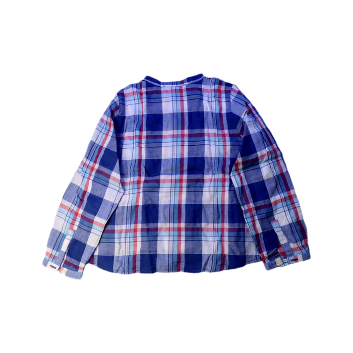 A Blue Long Sleeve Shirts from Bonpoint in size 6T for boy. (Back View)