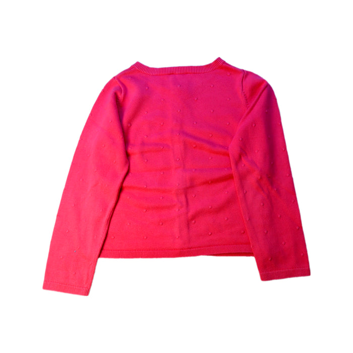 A Red Cardigans from Jacadi in size 6T for girl. (Back View)