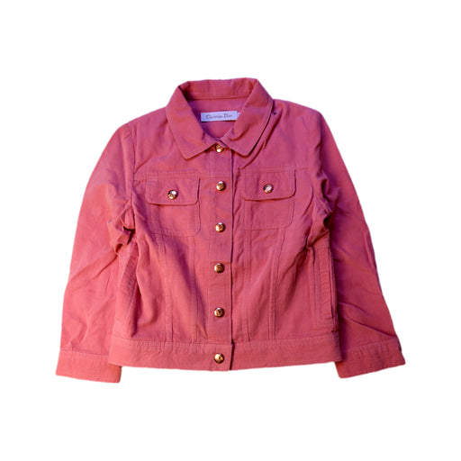 A Pink Lightweight Jackets from Dior in size 5T for girl. (Front View)