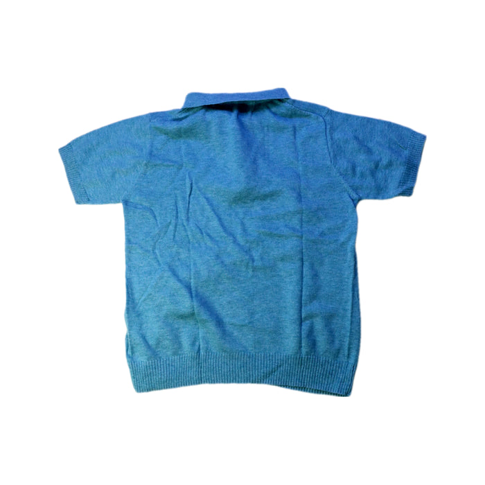 A Blue Short Sleeve Polos from Excuse My French in size 6T for boy. (Back View)