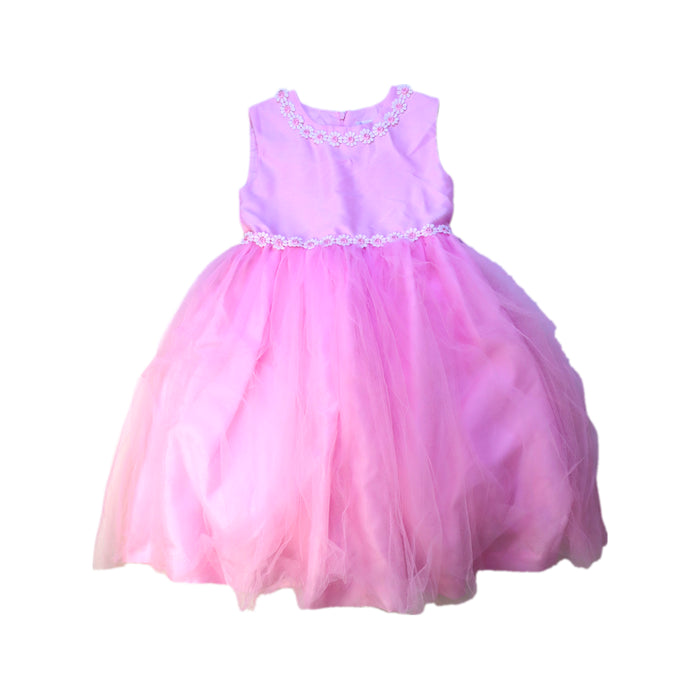 A Pink Sleeveless Dresses from Rachel Riley in size 8Y for girl. (Front View)