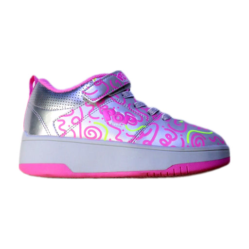 A Pink Sneakers from Heelys in size 9Y for girl. (Front View)