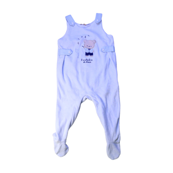 A White Long Overalls from Chicco in size 3-6M for boy. (Front View)
