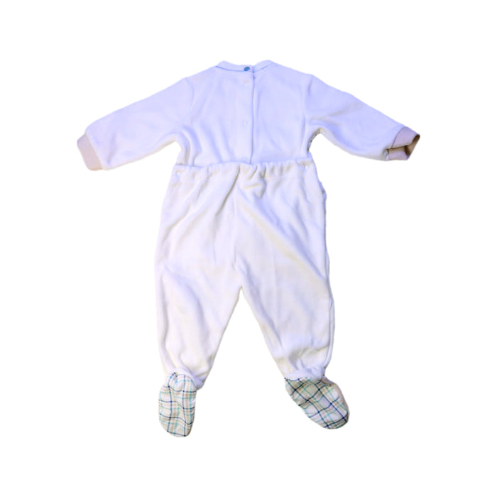 A White Onesies from Chicco in size 3-6M for boy. (Back View)