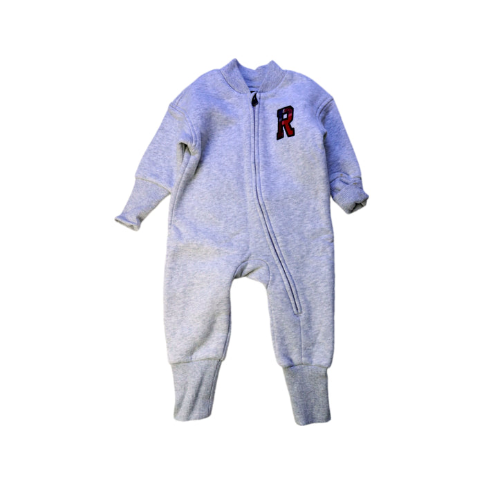 A Grey Long Sleeve Jumpsuits from Roots in size 3-6M for boy. (Front View)