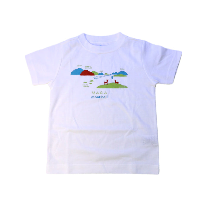 A White Short Sleeve T Shirts from Mont-bell in size 2T for boy. (Front View)