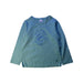 A Teal Long Sleeve T Shirts from Petit Bateau in size 4T for boy. (Front View)