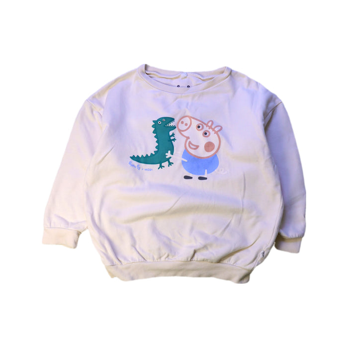 A Beige Crewneck Sweatshirts from Mori in size 3T for boy. (Front View)