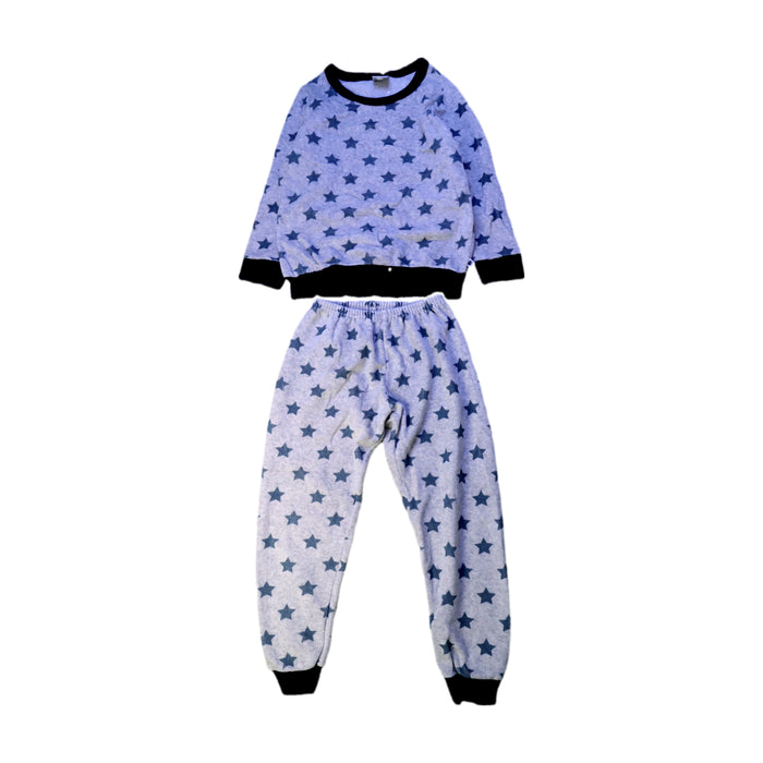 A Blue Pyjama Sets from Petit Bateau in size 4T for boy. (Front View)