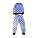 A Blue Pyjama Sets from Petit Bateau in size 4T for boy. (Back View)