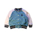 A Blue Lightweight Jackets from Petit Bateau in size 3T for boy. (Front View)