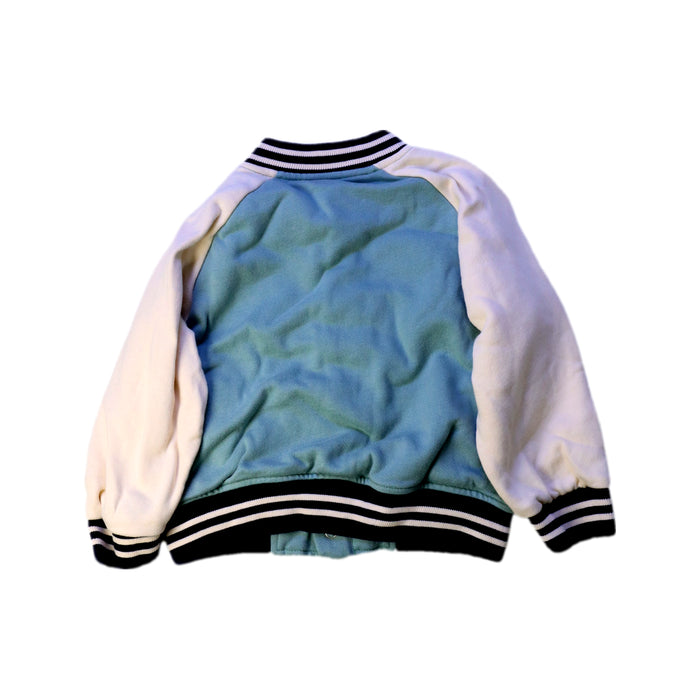 A Blue Lightweight Jackets from Petit Bateau in size 3T for boy. (Back View)