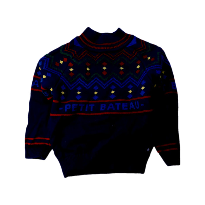 A Multicolour Knit Sweaters from Petit Bateau in size 4T for neutral. (Front View)