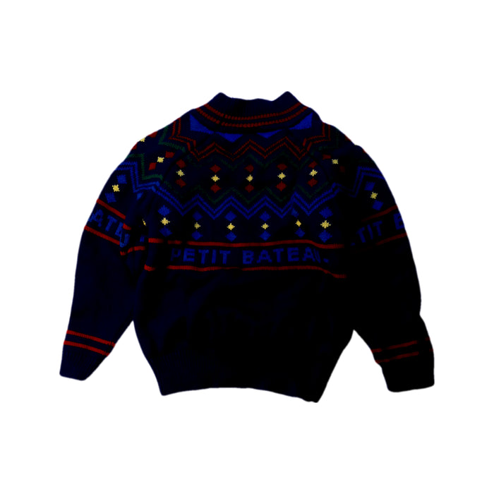 A Multicolour Knit Sweaters from Petit Bateau in size 4T for neutral. (Back View)