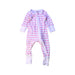 A White Onesies from Malabar Baby in size Newborn for girl. (Front View)