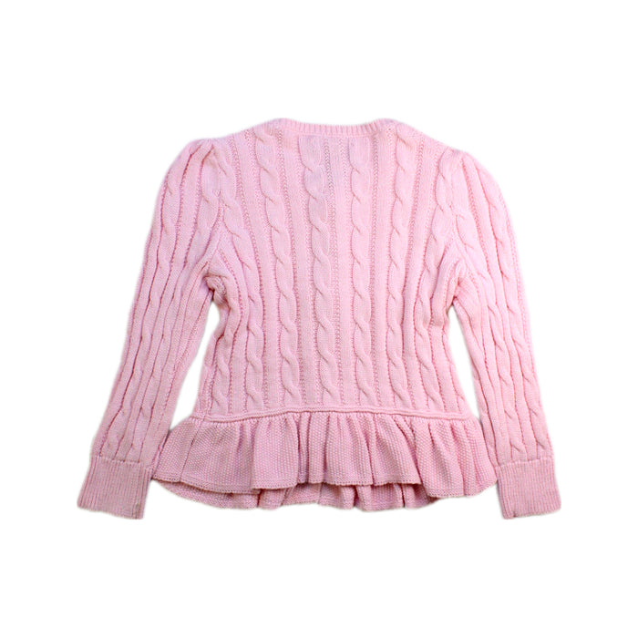 A Pink Cardigans from Polo Ralph Lauren in size 3T for girl. (Back View)