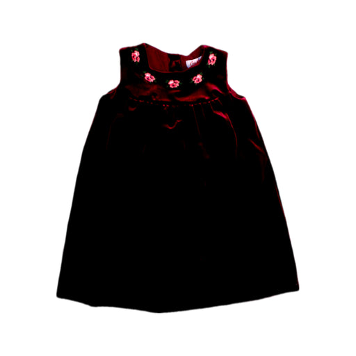 A Burgundy Sleeveless Dresses from Cath Kids London in size 12-18M for girl. (Front View)