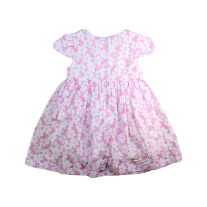 A Pink Short Sleeve Dresses from Chickeeduck in size 18-24M for girl. (Back View)