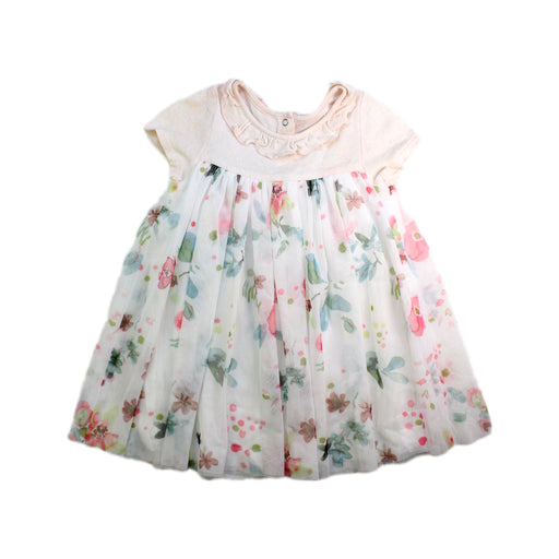 A Multicolour Short Sleeve Dresses from Petit Bateau in size 12-18M for girl. (Front View)
