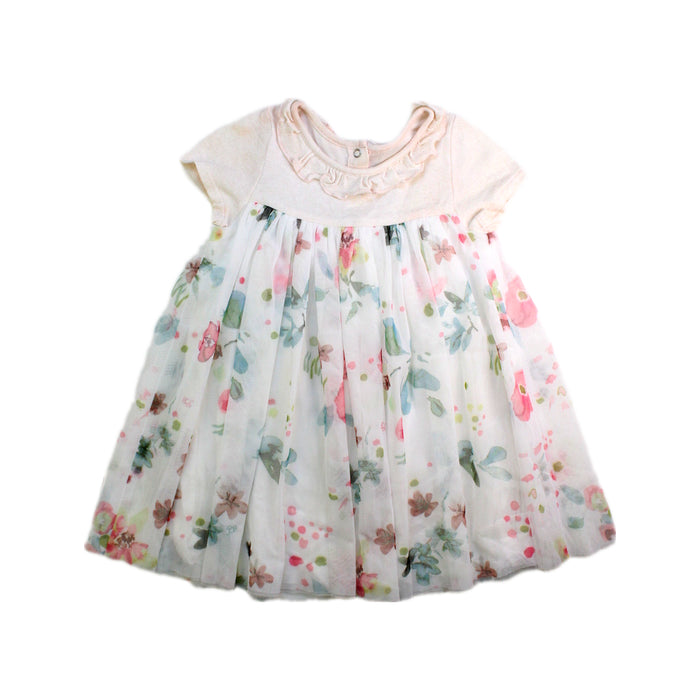 A Multicolour Short Sleeve Dresses from Petit Bateau in size 12-18M for girl. (Front View)