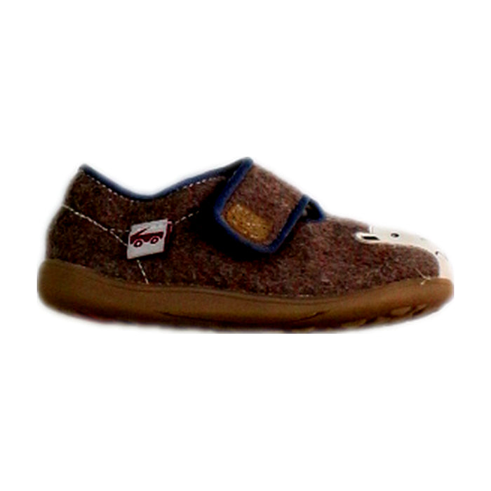 A Brown Sneakers from See Kai Run in size 18-24M for boy. (Front View)