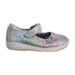 A Silver Flats from Stride Rite in size 12-18M for girl. (Front View)