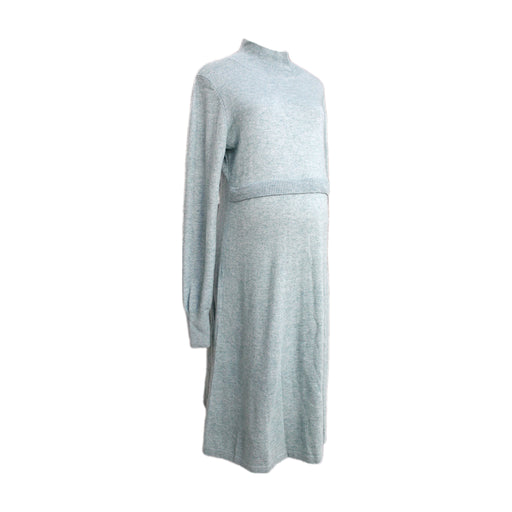 A Grey Sweater Dresses from Seraphine in size Maternity-S for maternity. (Front View)