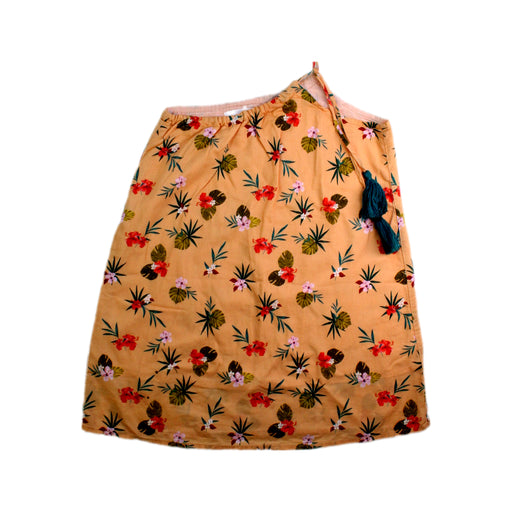 A Peach Sleeveless Dresses from Excuse My French in size 2T for girl. (Front View)