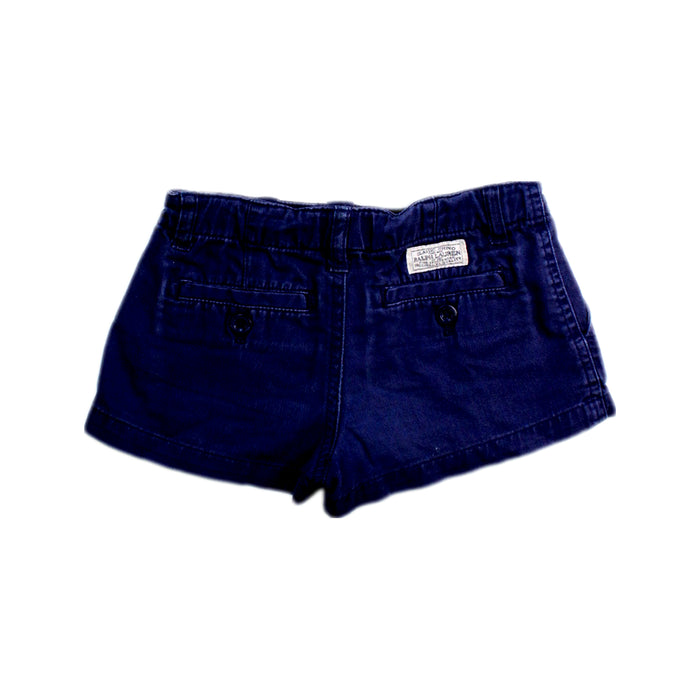 A Navy Shorts from Polo Ralph Lauren in size 4T for girl. (Back View)