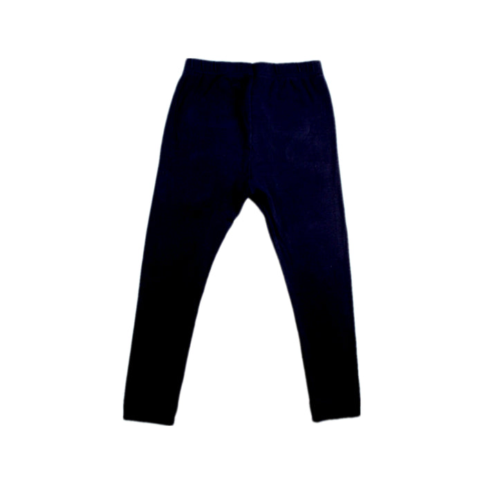A Navy Leggings from Petit Bateau in size 3T for girl. (Back View)