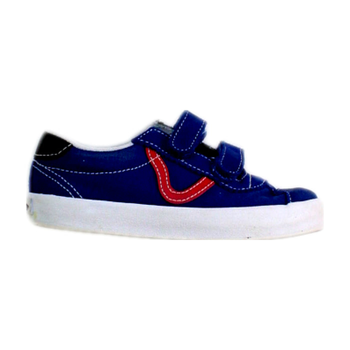 A Blue Sneakers from Vans in size 3T for boy. (Front View)