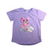 A Purple Short Sleeve T Shirts from Hux in size 5T for girl. (Front View)