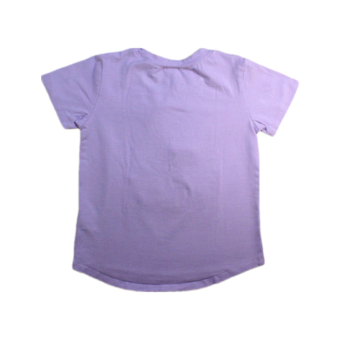 A Purple Short Sleeve T Shirts from Hux in size 5T for girl. (Back View)